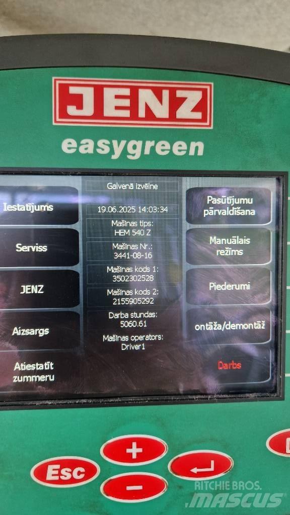 JENZ HEM 540Z Τεμαχιστές ξύλου