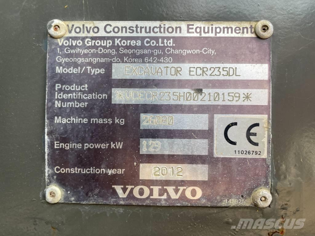 Volvo ECR 235 DL Εκσκαφείς με ερπύστριες