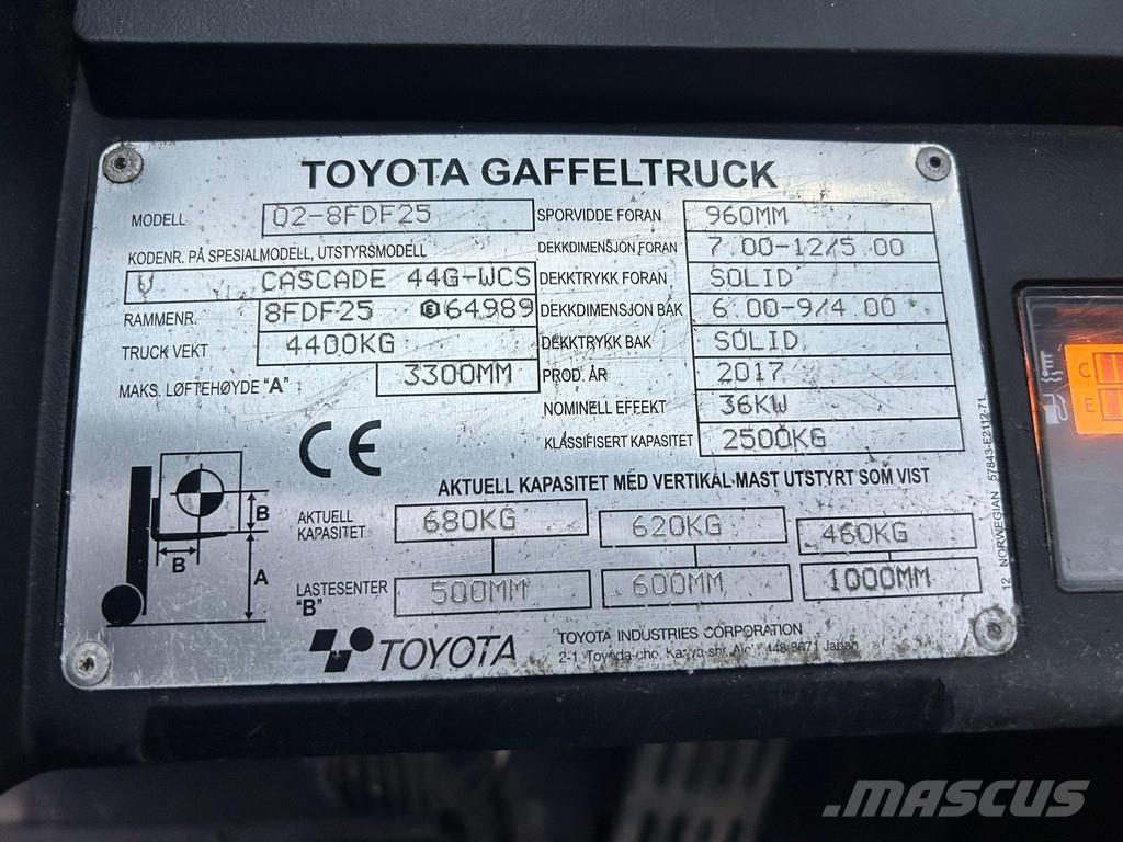 Toyota 02-8 FDF25 Πετρελαιοκίνητα Κλαρκ