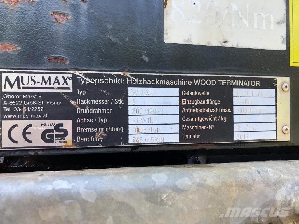 Mus-Max WT8XLZ Τεμαχιστές ξύλου