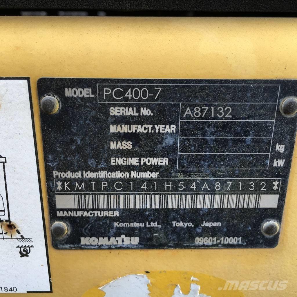 Komatsu PC 400-7 Εκσκαφείς με ερπύστριες