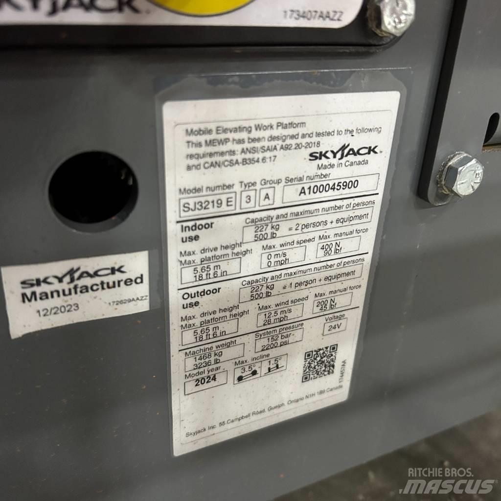 SkyJack SJ 3219 Ανυψωτήρες ψαλιδωτής άρθρωσης