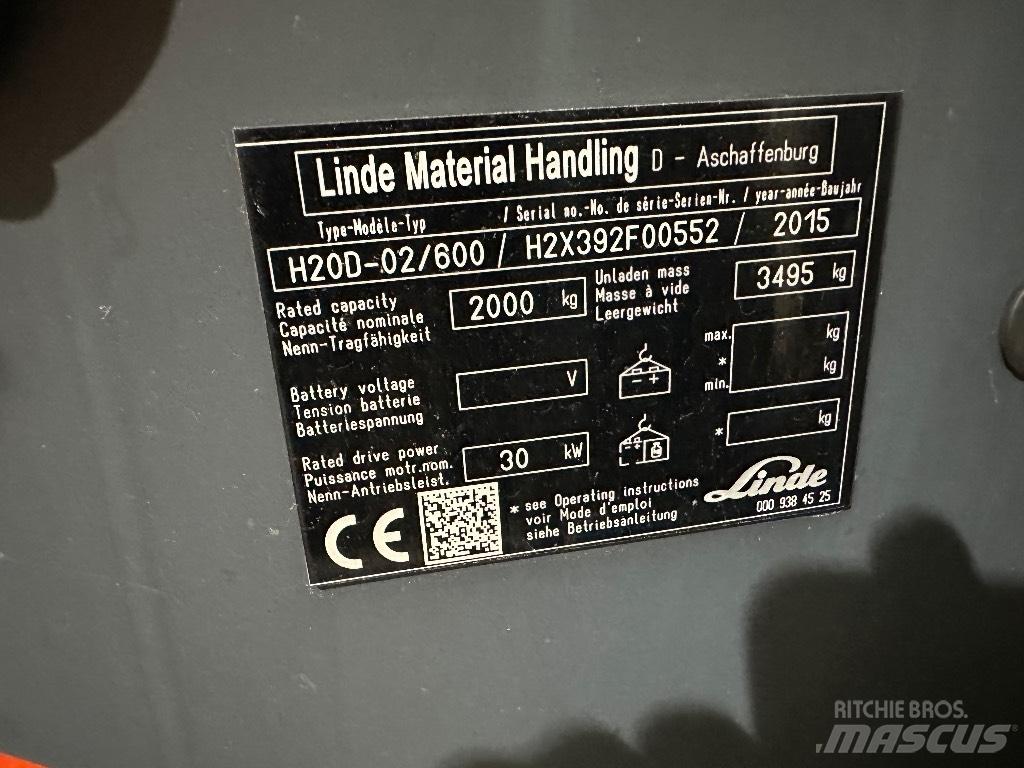 Linde H20D-02 Πετρελαιοκίνητα Κλαρκ