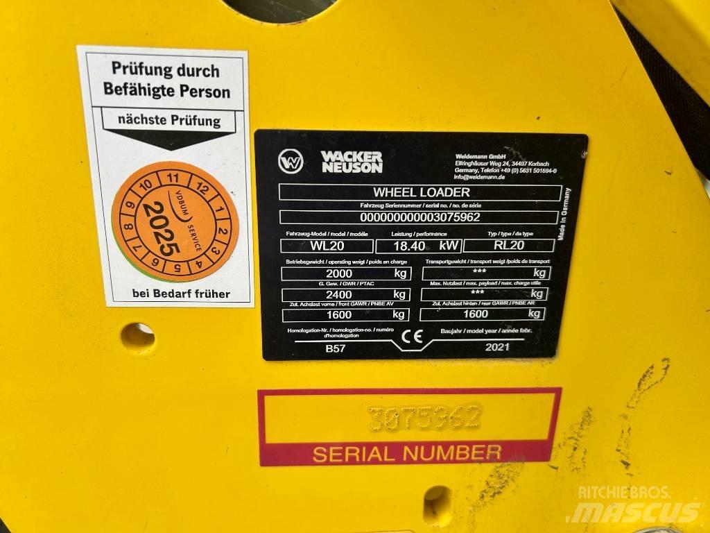 Wacker Neuson WL 20 Φορτωτές με λάστιχα (Τροχοφόροι)