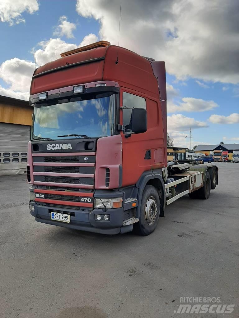 Scania R 124 Φορτηγά ανατροπή με γάντζο