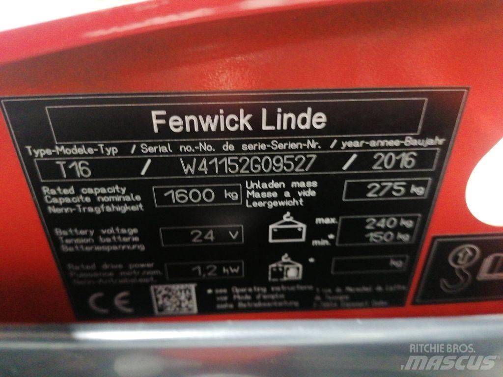 Linde T16 Χειροκίνητο περονοφόρο ανυψωτικό