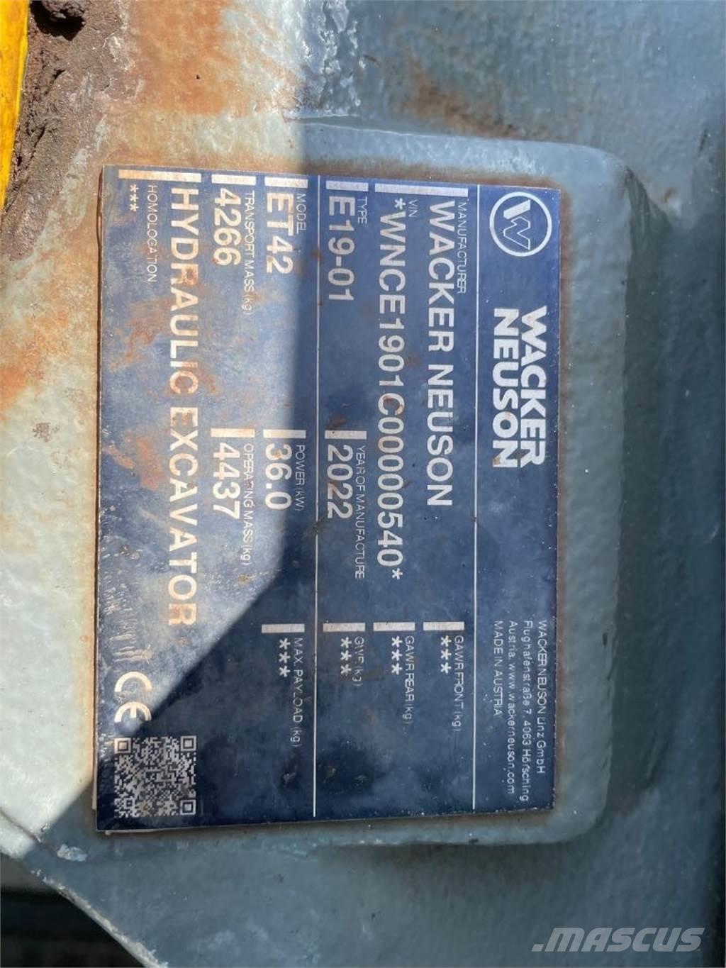 Wacker Neuson ET42 Εκσκαφείς με ερπύστριες
