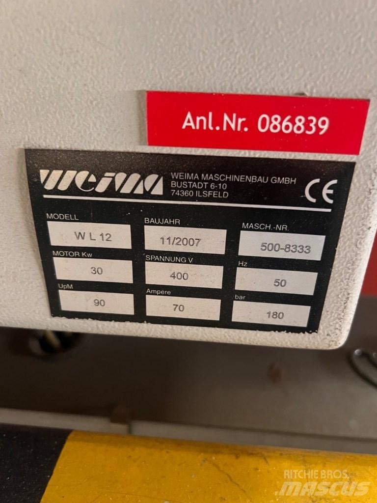 Weima HWV 3000 / WL12 Τεμαχιστές αποβλήτων