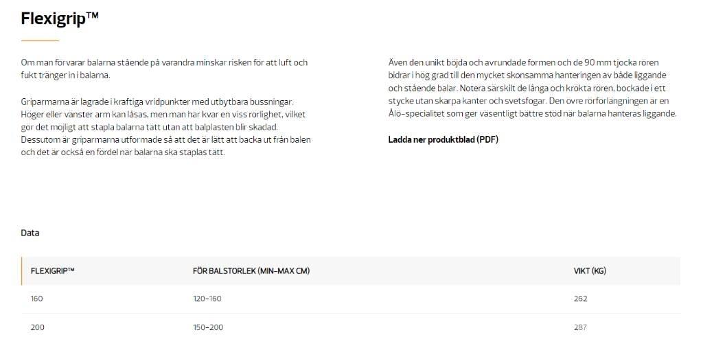 Quicke Flexigrip Εξαρτήματα εμπρόσθιων φορτωτών