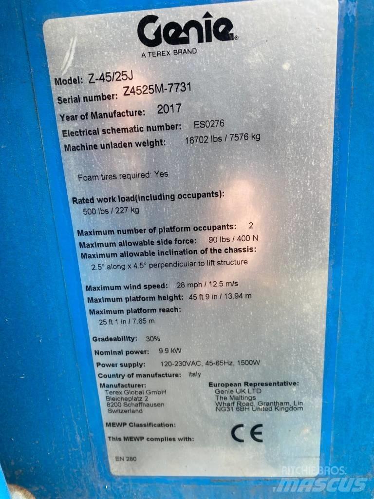 Genie Z 45/25 J BI Ανυψωτήρες με αρθρωτό βραχίονα