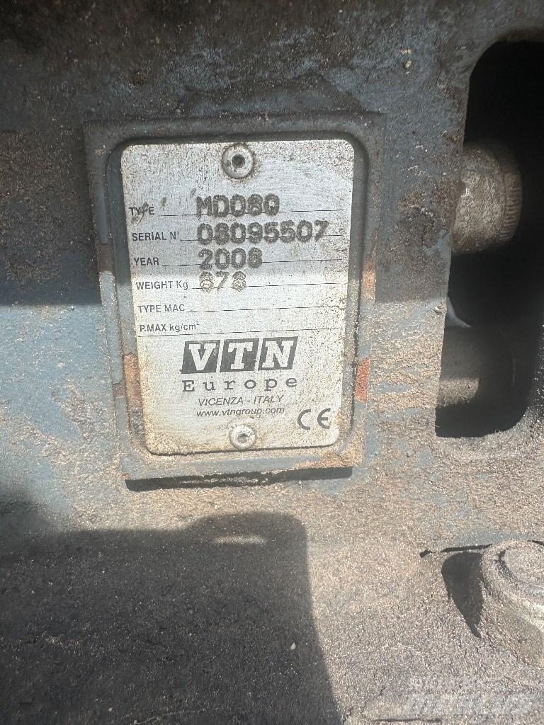 VTN MD080 Εκσκαφείς με ερπύστριες