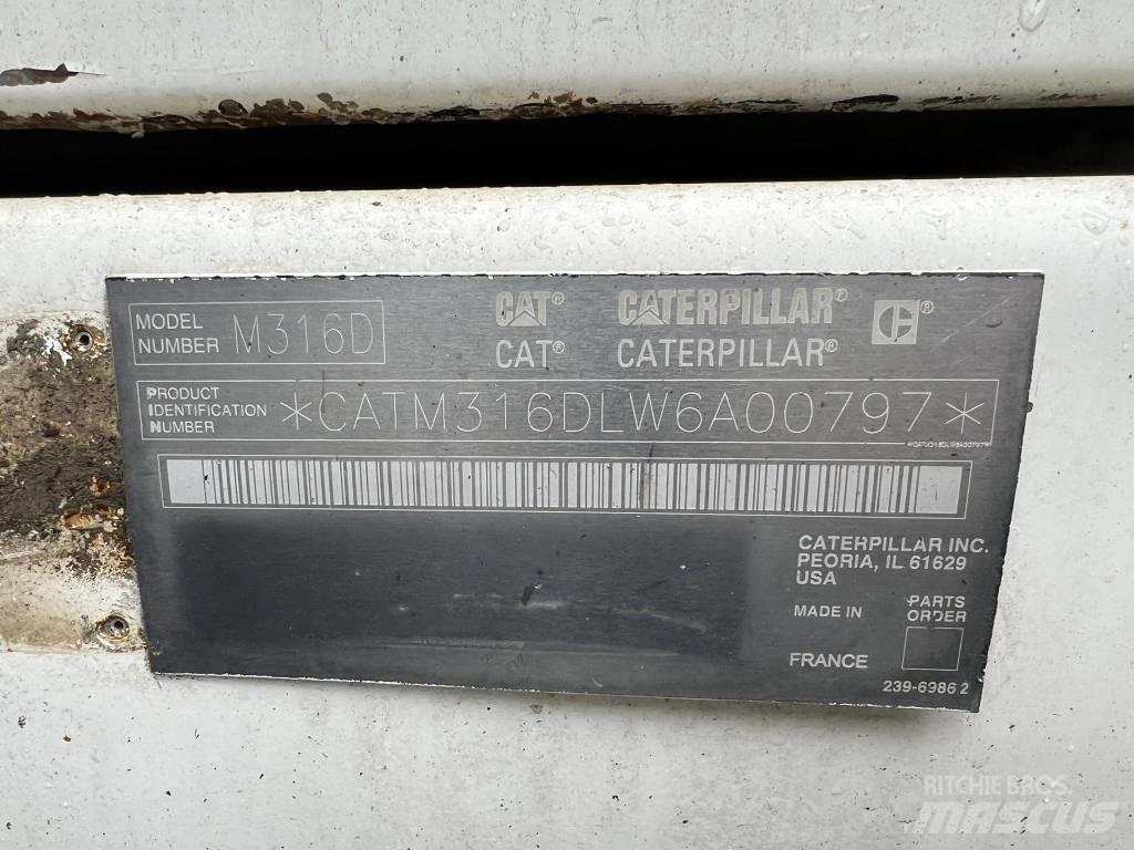 CAT 316 d Εκσκαφείς με τροχούς - λάστιχα