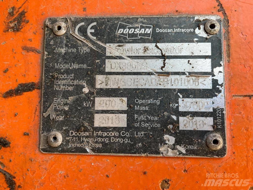 Doosan DX 380 LC Εκσκαφείς με ερπύστριες