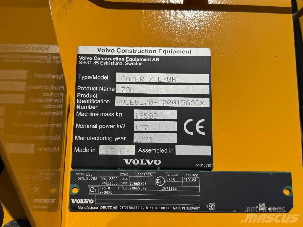 Volvo L 70 H Φορτωτές με λάστιχα (Τροχοφόροι)