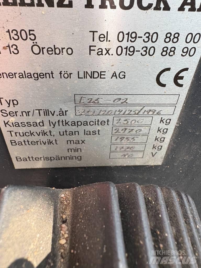 Linde E 25 Ηλεκτρικά περονοφόρα ανυψωτικά κλαρκ