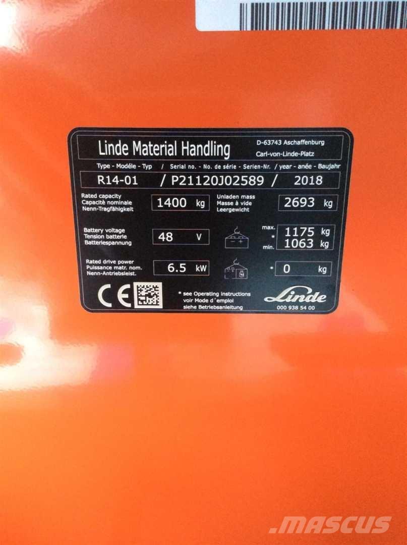 Linde R14 Ανυψωτικά στενών δρόμων