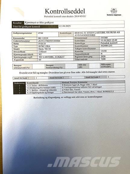 Iveco DAILY 70C18 Φορτηγά Κόφα