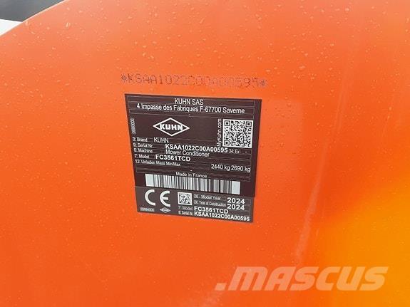 Kuhn FC3561TCD Λοιπός εξοπλισμός συγκομιδής χορτονομής