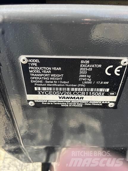 Yanmar SV26 Εκσκαφάκι (διαβολάκι) < 7t