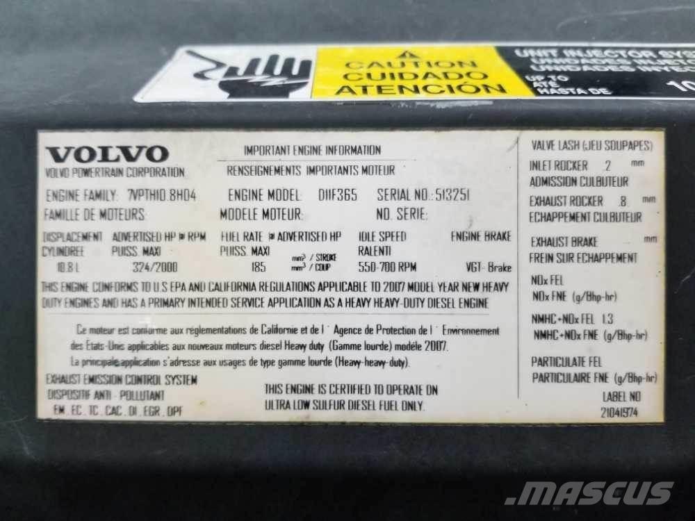 Volvo D11F Κινητήρες