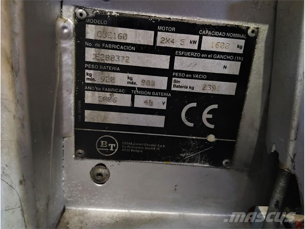 BT C3E160 Περονοφόρα ανυψωτικά κλαρκ - άλλα