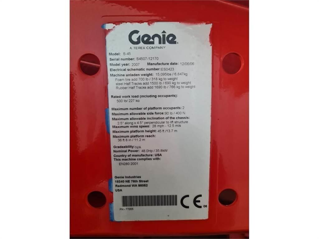 Genie S-45 Ανυψωτήρες με τηλεσκοπικό βραχίονα