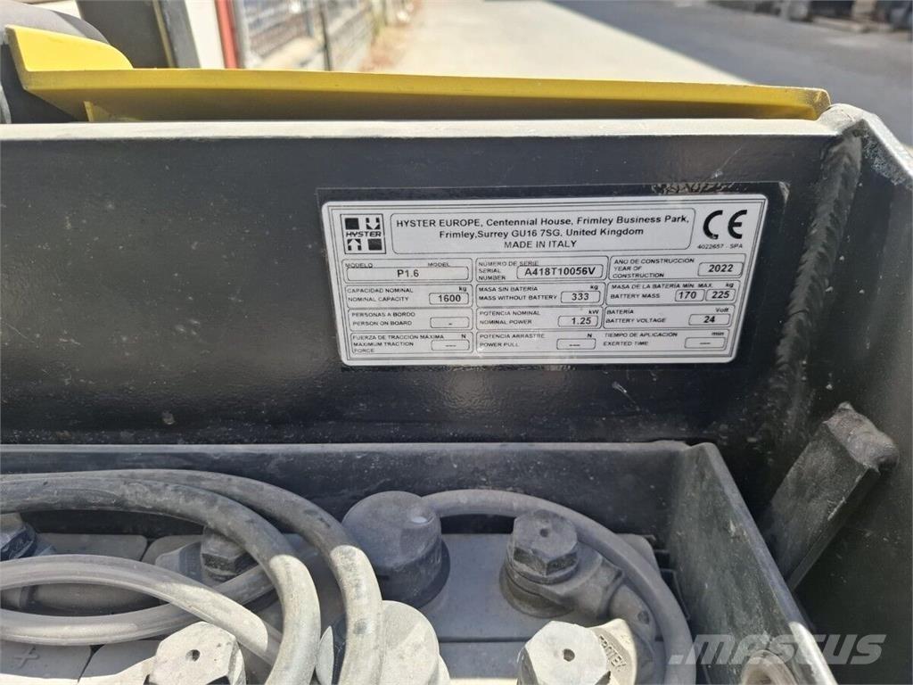 Hyster P1.6 Χειρισμός Υλικών - Άλλα