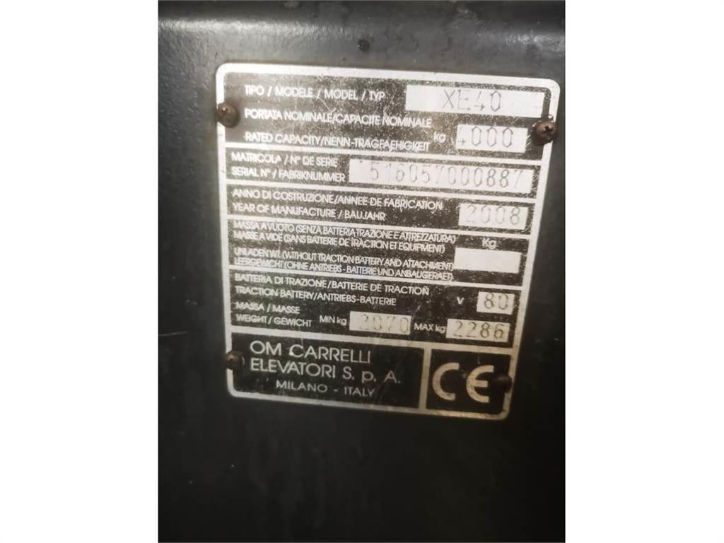 OM XE40 Ηλεκτρικά περονοφόρα ανυψωτικά κλαρκ