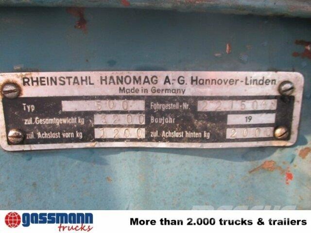 Hanomag Granit 500 Κατασκευές - Άλλα