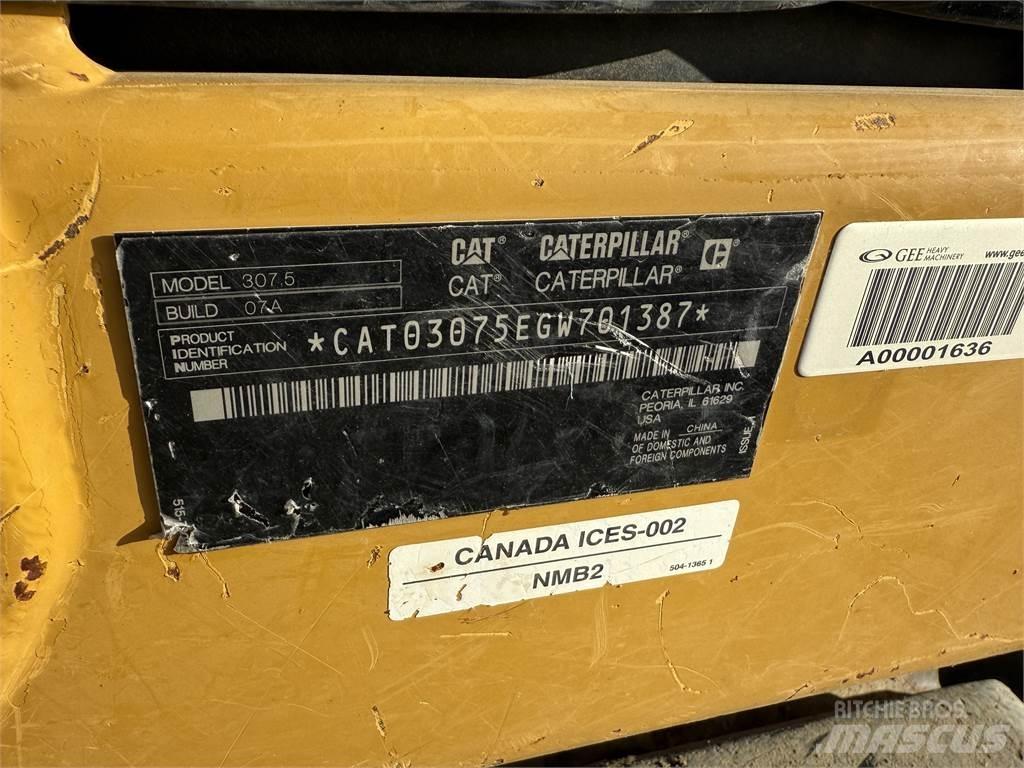 CAT 307.5 Εκσκαφείς με ερπύστριες