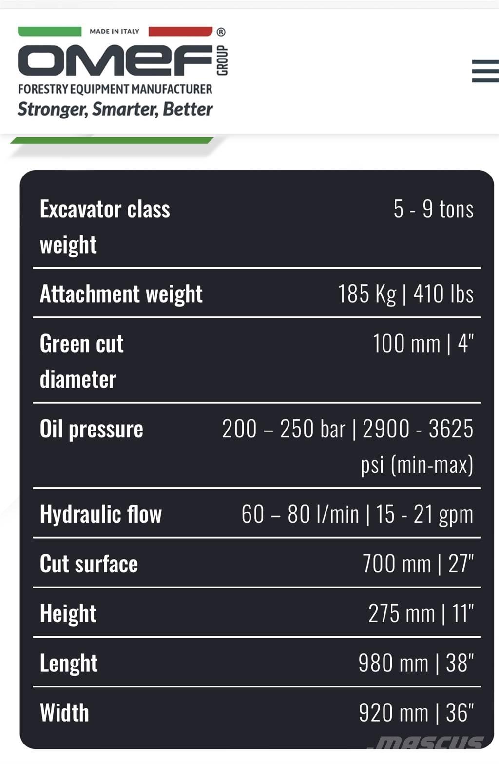  OMEF TRL-68 Καταστροφέας κλαδιών
