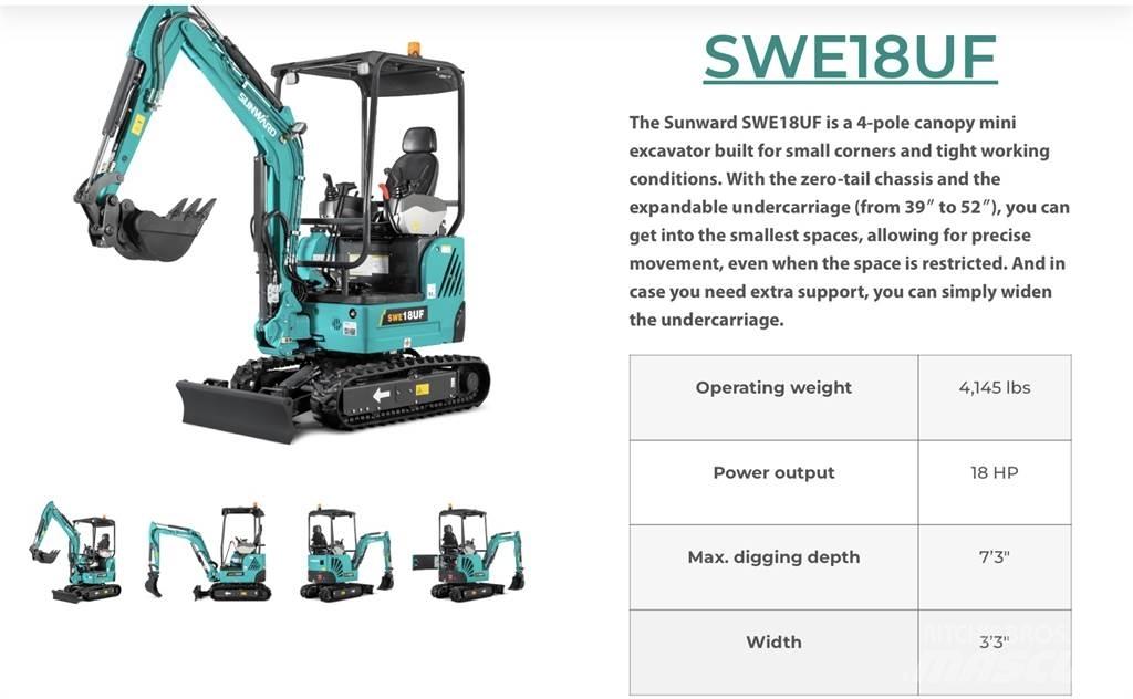 Sunward SWE18 Εκσκαφείς με ερπύστριες