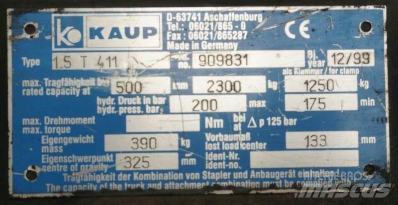 Kaup 1,5T411 Λοιπά προσαρτούμενα εξαρτήματα και κατασκευαστικά στοιχεία