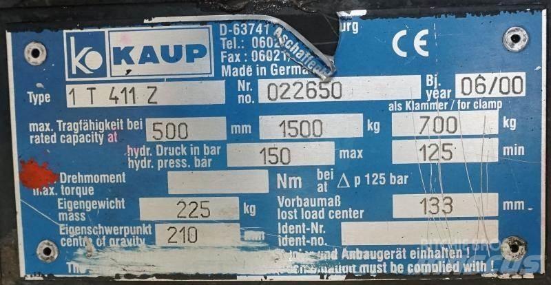 Kaup 1T411Z Λοιπά προσαρτούμενα εξαρτήματα και κατασκευαστικά στοιχεία