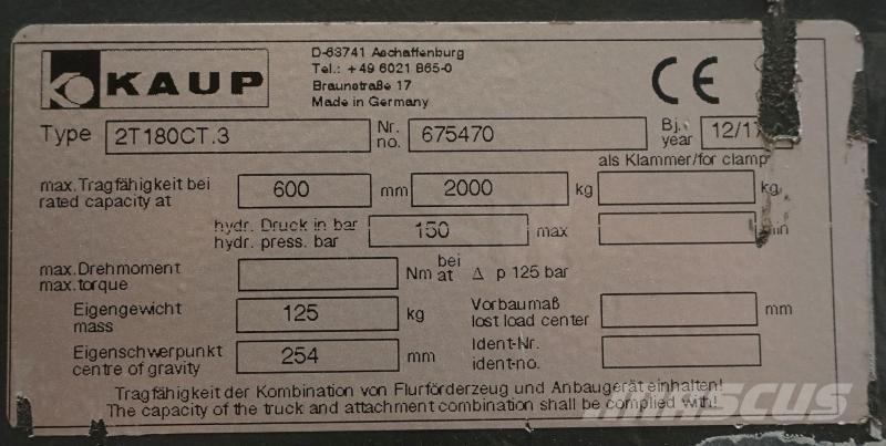 Kaup 2T180CT.3 Δικράνες