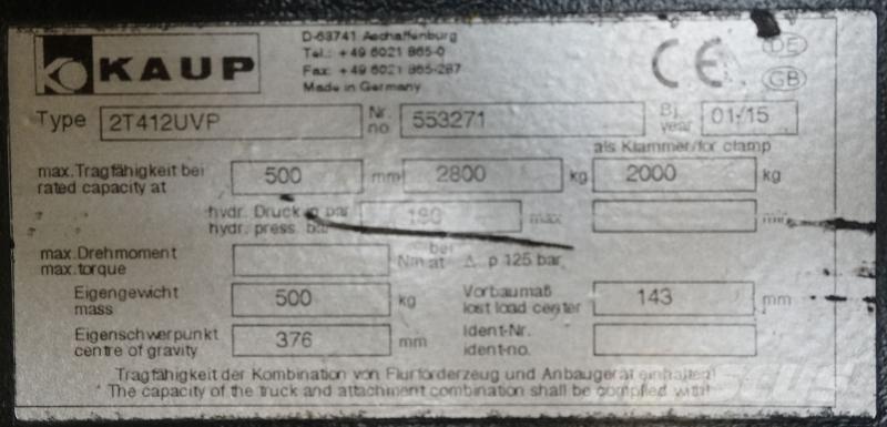 Kaup 2T412UVP Λοιπά προσαρτούμενα εξαρτήματα και κατασκευαστικά στοιχεία