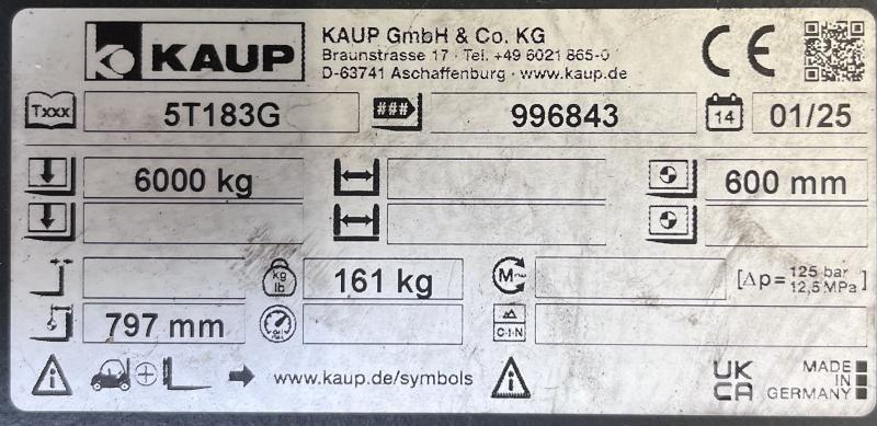 Kaup 5T183G Λοιπά προσαρτούμενα εξαρτήματα και κατασκευαστικά στοιχεία