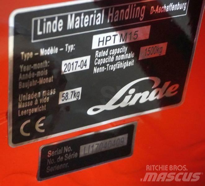 Linde HPT M 15 Χειροκίνητο ανυψωτικό αμαξίδιο