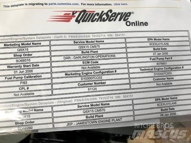 Cummins QSX15 Κινητήρες