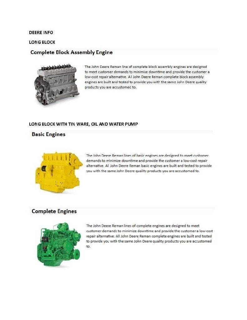 John Deere 4024T Κινητήρες