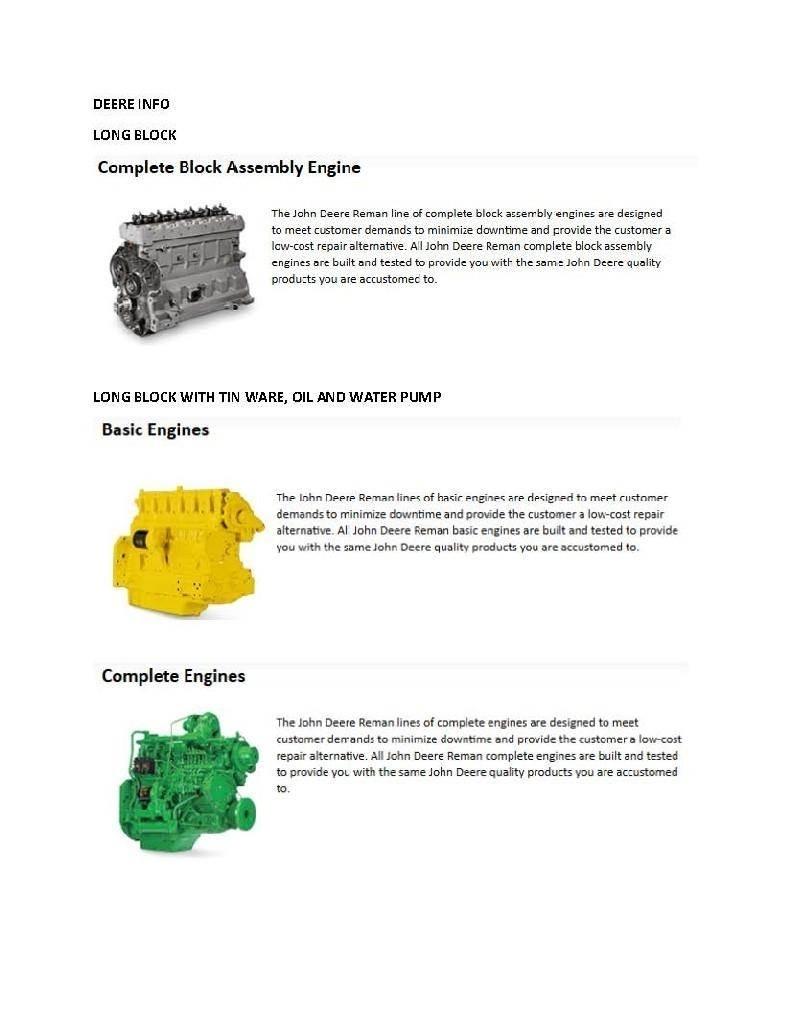 John Deere 6090HF485 Κινητήρες
