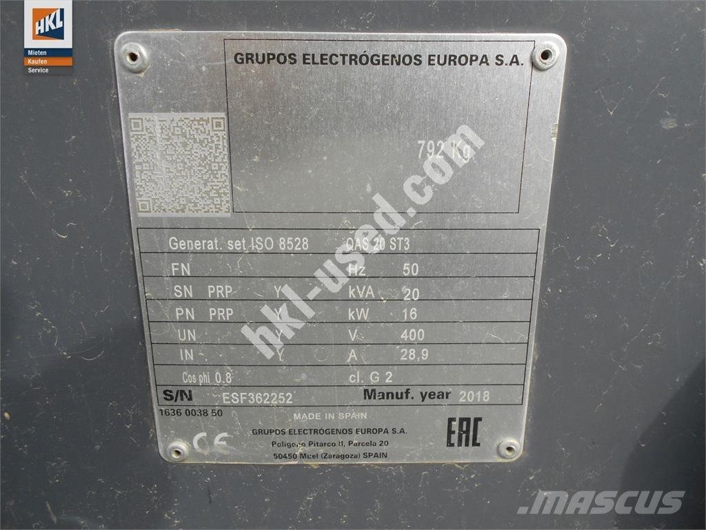 Atlas Copco QAS 20 Άλλες γεννήτριες