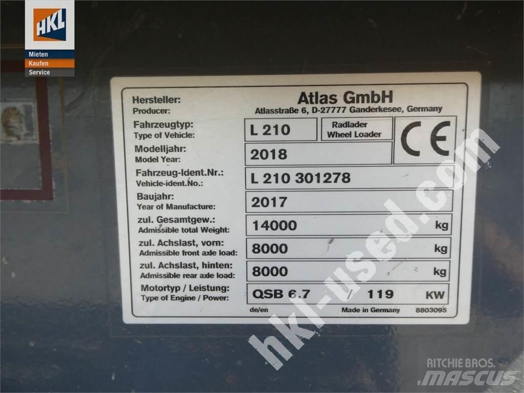 Atlas L 210 Φορτωτές με λάστιχα (Τροχοφόροι)