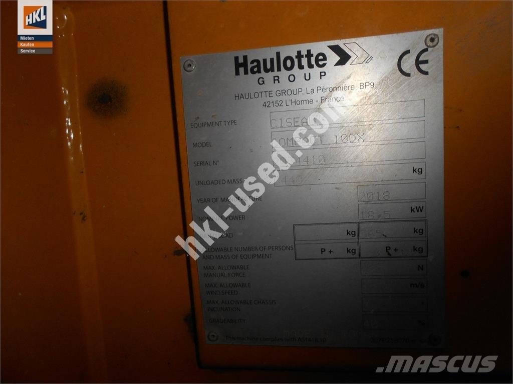 Haulotte COMPACT 10 DX Κατασκευές - Άλλα