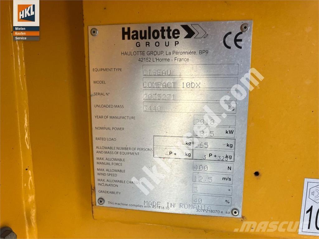Haulotte COMPACT 10 DX Κατασκευές - Άλλα