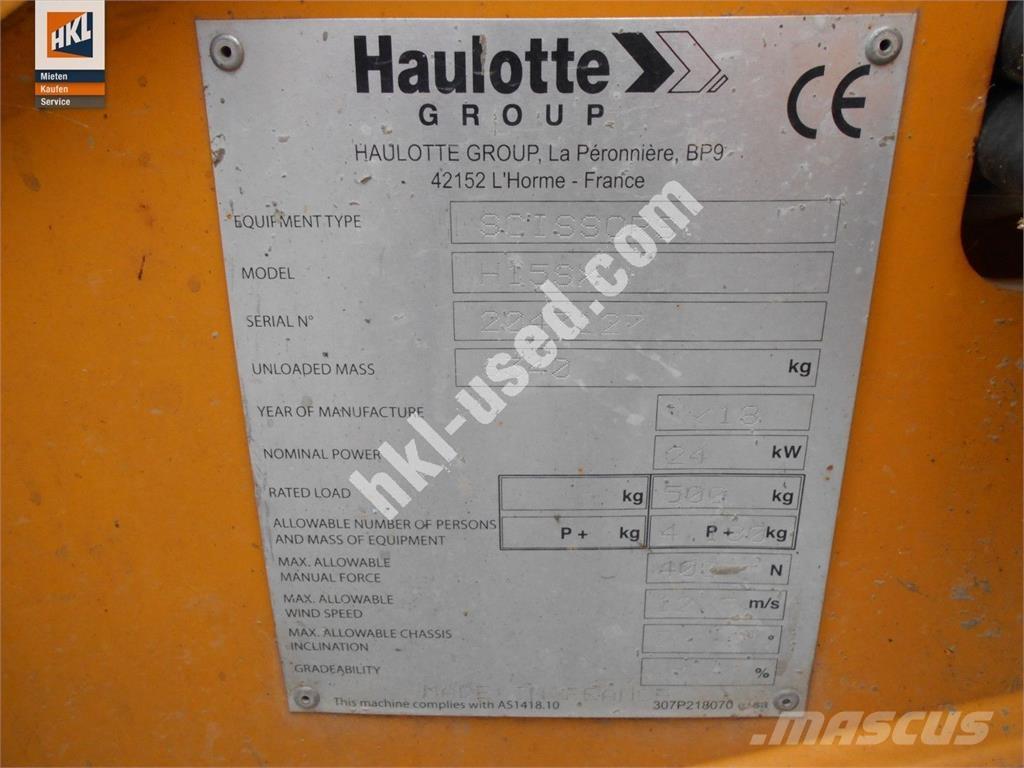 Haulotte H 15 SX Κατασκευές - Άλλα
