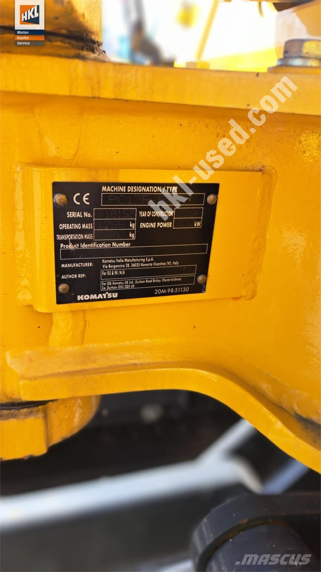 Komatsu PC 17 R-5 Εκσκαφάκι (διαβολάκι) < 7t
