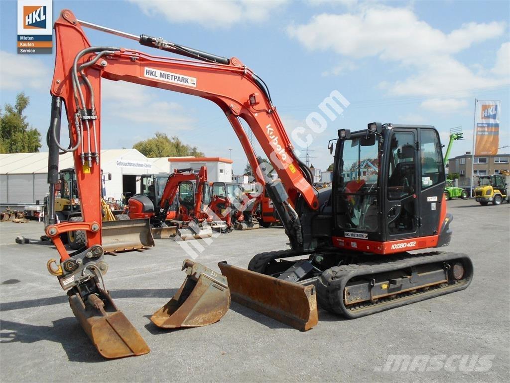 Kubota KX 080-4 Εκσκαφάκι (διαβολάκι) < 7t