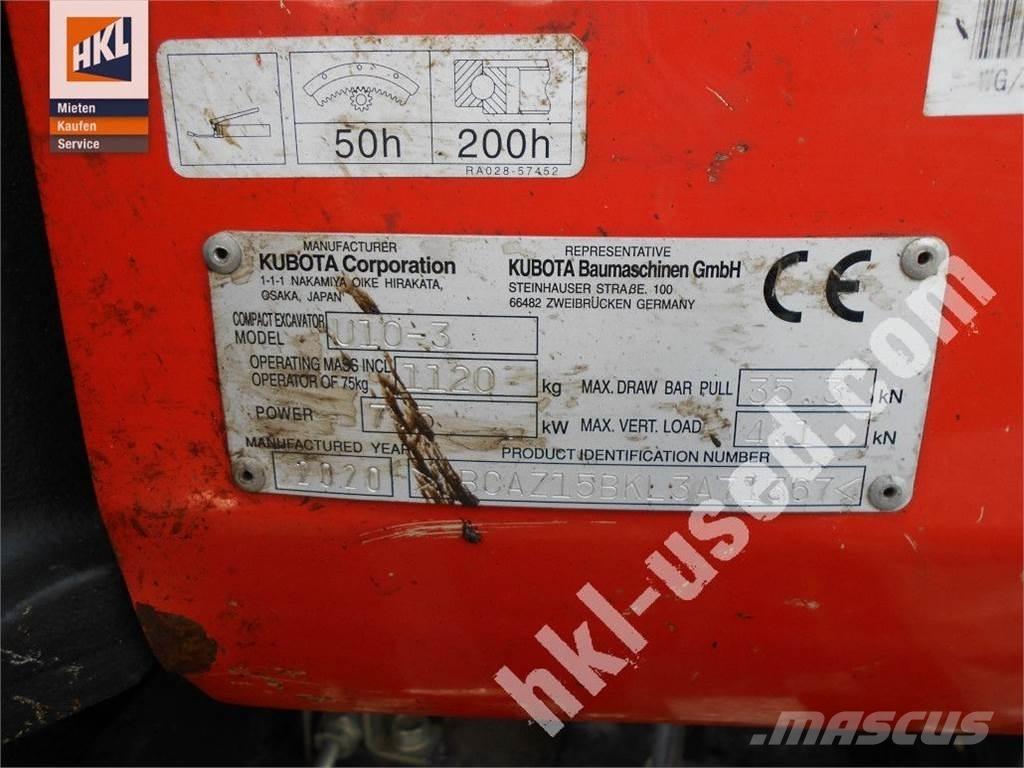 Kubota U 10-3 Εκσκαφάκι (διαβολάκι) < 7t