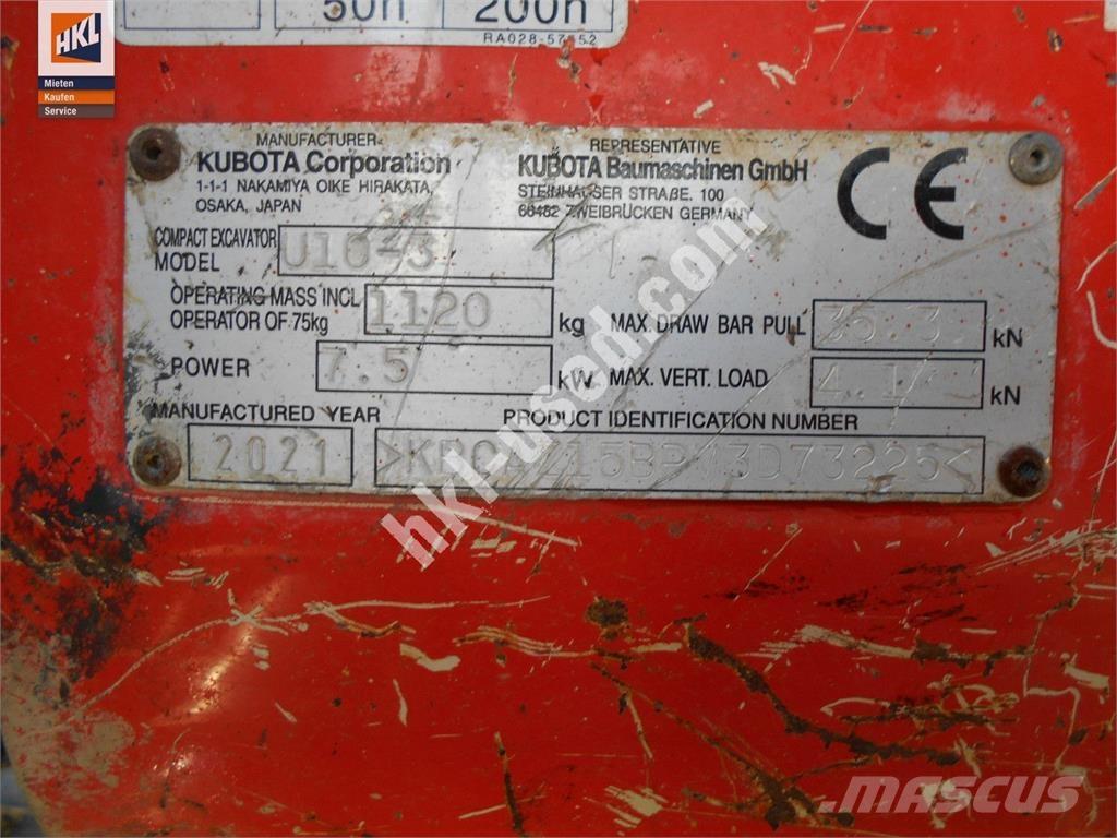 Kubota U 10-3 Εκσκαφάκι (διαβολάκι) < 7t